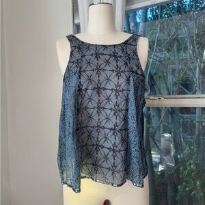 Urban Outfitters Ecote Tie Dye Shibori Patterned Sequin Tank Crop Top